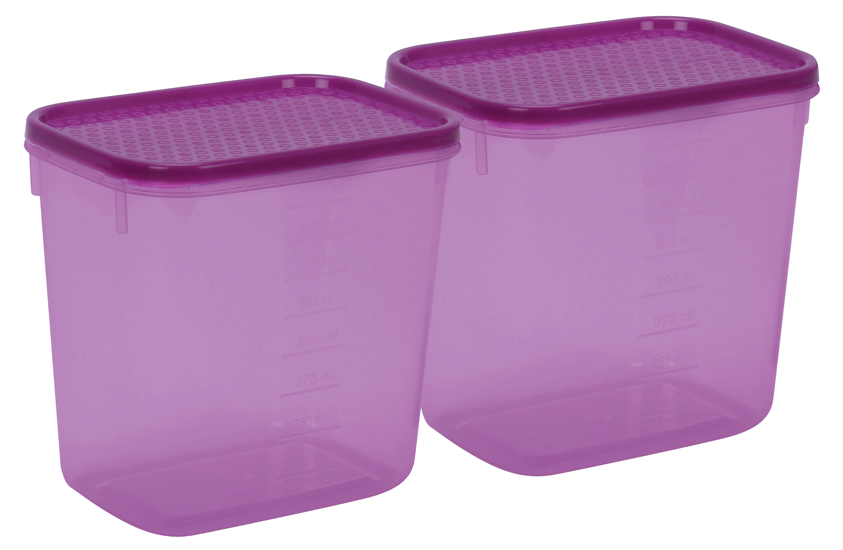 Polka Container (412 X 2) (2000 ml) (Assorted) (2 Pc Set) (32 Set Pk)